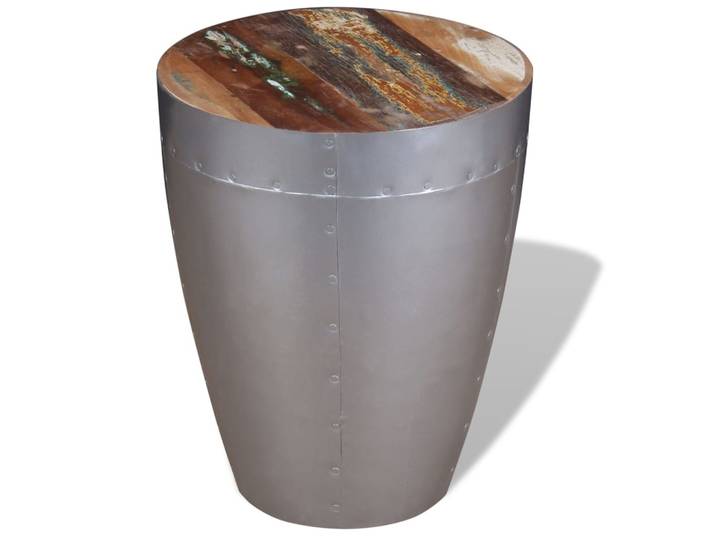 vidaXL Sitzhocker im Retro-Industrie-Design Altholz