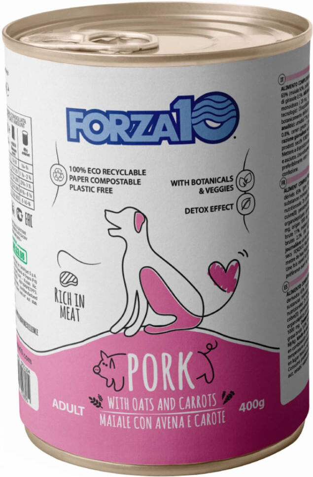 Forza10 Dog Lattina 400G MAIALE