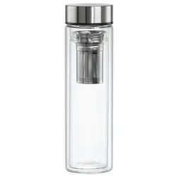 Hama 181598 Glas-Trinkflasche 450ml mit Sieb