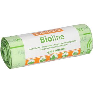 Deiss Müllbeutel Bioline, 06028, 20 Liter, natur, 50 Stück