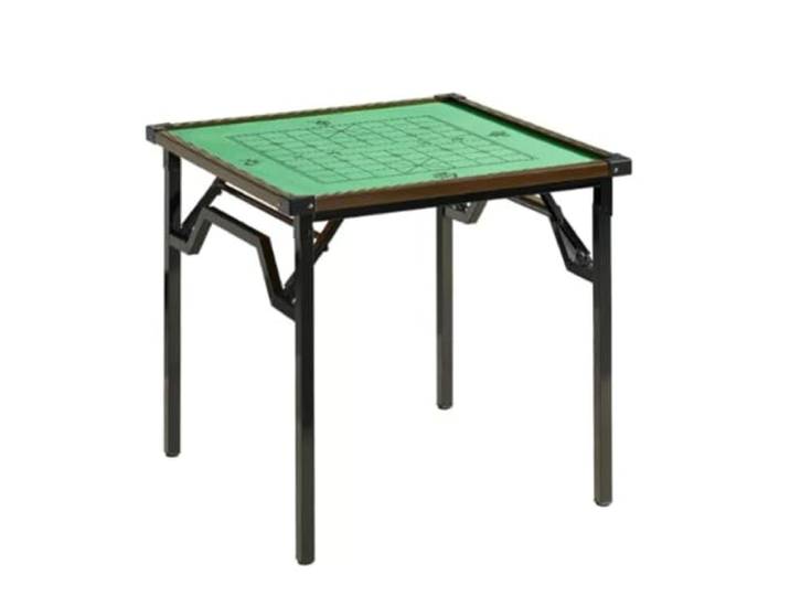 Klappbarer Mahjong-Tisch, Mahjong-Tisch mit Rutschfester Saugvorrichtung Tischplatte mit Nylonbespannung, aus Kohlenstoffstahl – ideal für Zuhause, Partys, Spielzimmer und Wohnungen