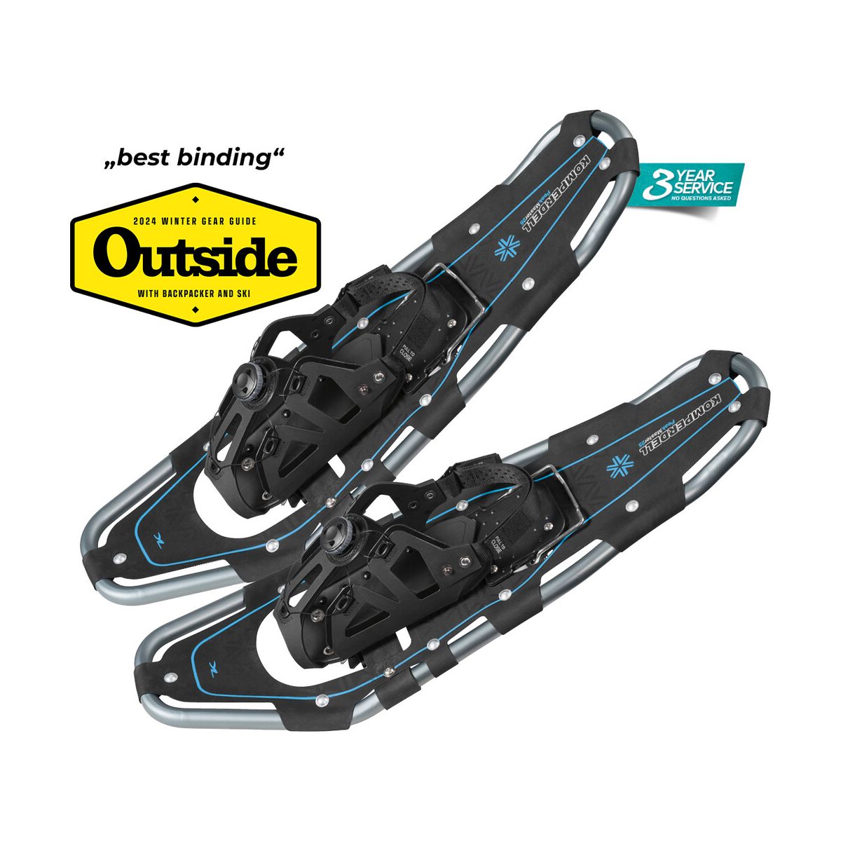 Komperdell Peakmaster Pro Snowshoe 25° black/ blue (10) 25 inches 6641-10-25 inches