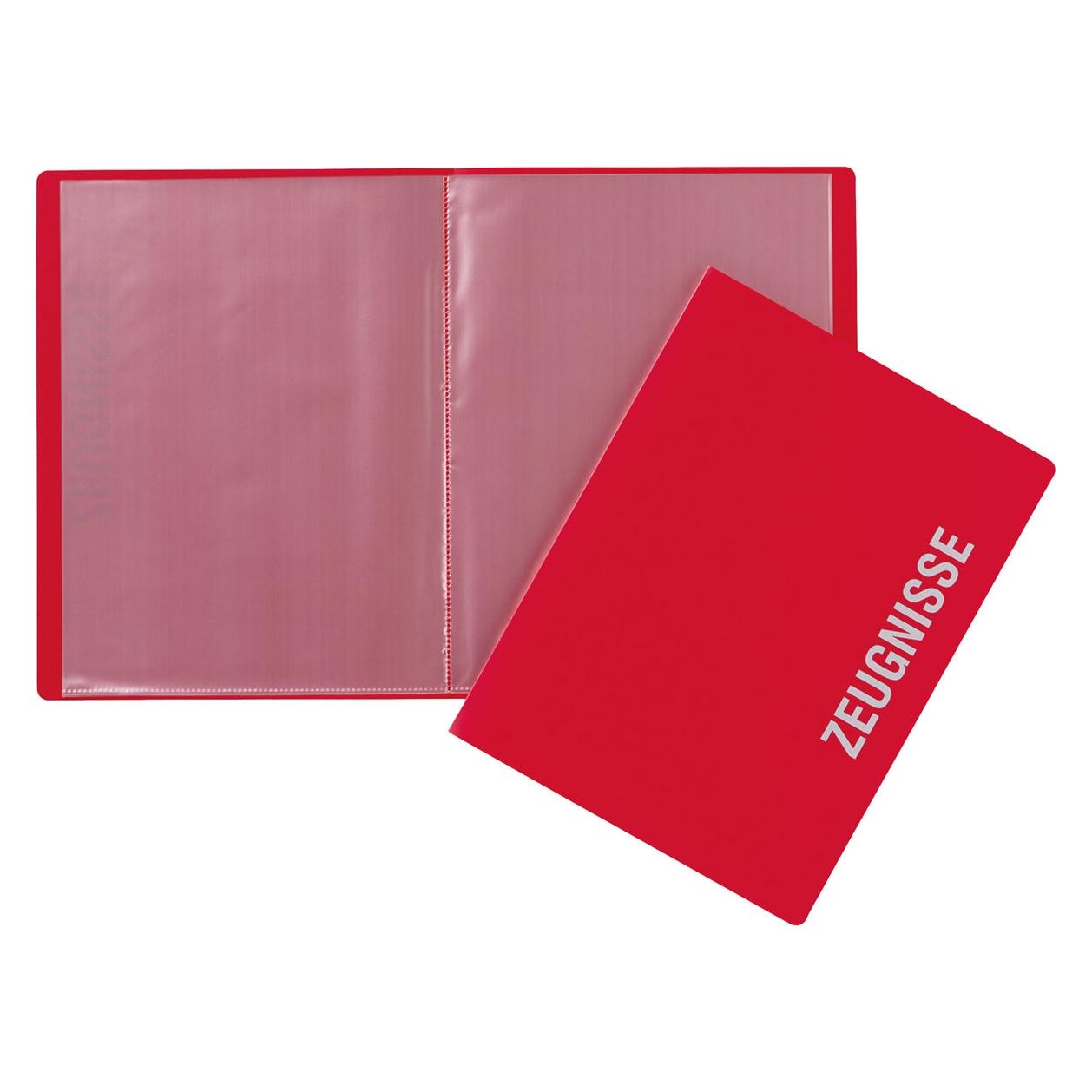 Pagna Zeugnismappe A4/PP rot (A4, 1x) (21008-03)
