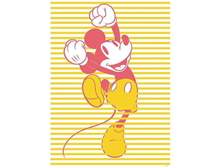 Komar Wandbild - Mickey Unwind - Größe: 50 x 70 cm - Disney, Kinderzimmer, Wandgestaltung, Bild