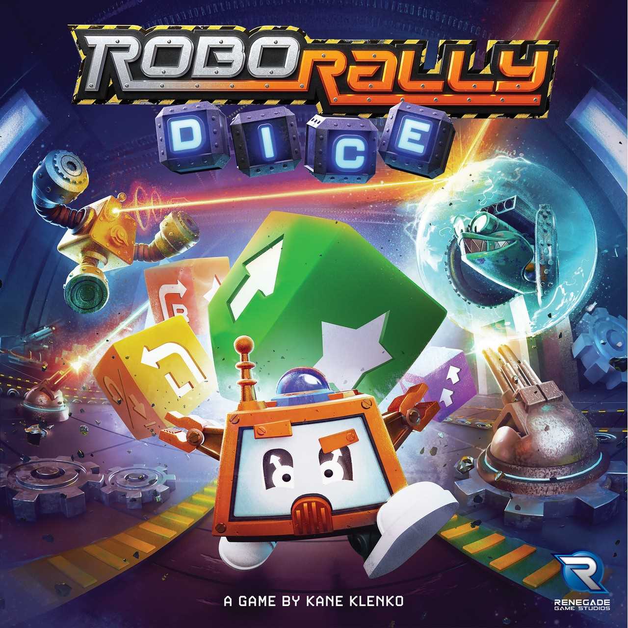 Robo Rally Dice - Fast-Paced Robot Racing Game, Ages 8+, by Renegade Game Studio
