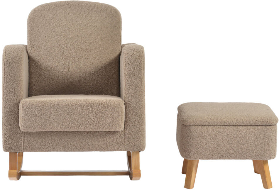 Brambly Cottage Rocking Glider BISCUIT TED 87cm H X 70cm W X 89cm D