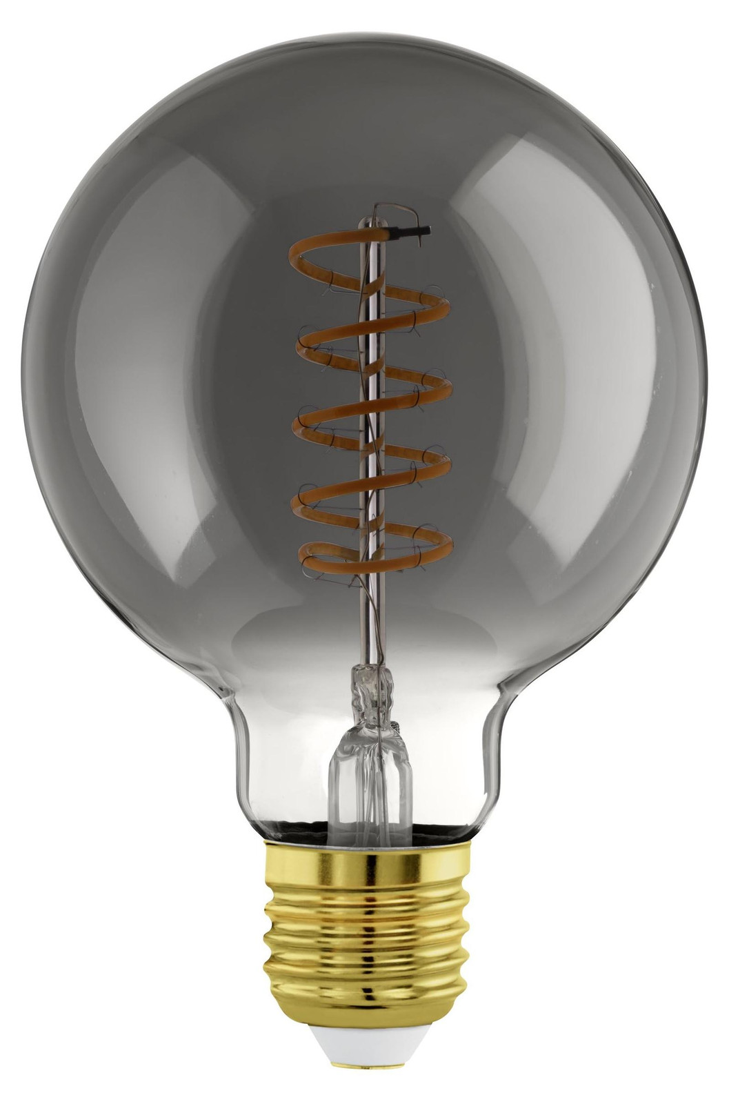 Eglo LED Filament Lamp Vintage Warm White E27 4W 100 Lumen Zwart Transparant Dimmable