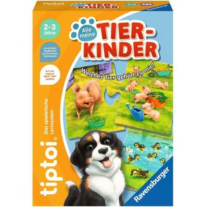 tiptoi Lernspiel 00168, Alle meine Tierkinder, ab 2 Jahre, 1-4 Spieler, Tierwelt kennenlernen
