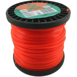 Toya, Zubehör Gartenmaschinen, Grass Trimmer LINE 2.6MMx70M Square (Rasentrimmer)