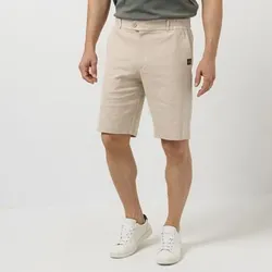 AMINATI® Herren-Bermuda Logo-Details Gürtelschlaufen elastische Ware