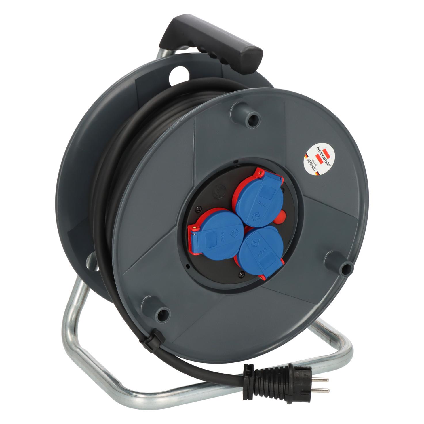 Brennenstuhl BAT Kabeltrommel IP44 30m H07RN-F 3G2,5 24 St. Palette Für den Baustelleneinsatz und den Einsatz im (30 m, 2.50 mm²) (1098570024)