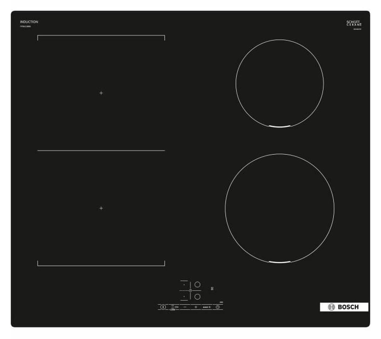 Bosch Series 4 PVS611BB6E Inductiekookplaat met 4 zones, 60 cm