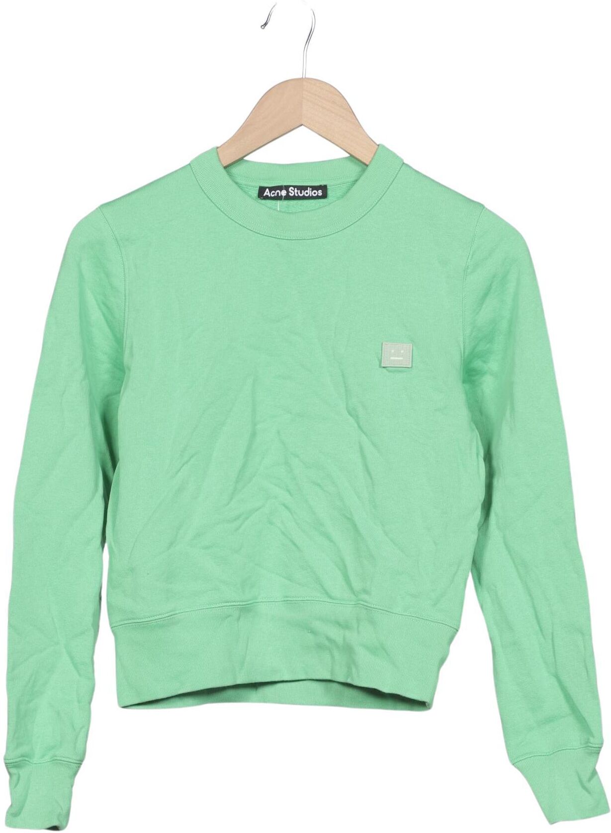 Acne Studios Damen Sweater, Hellgrün, Gr. XS, Baumwolle - Second Hand