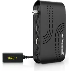 AB Com AB CryptoBox Satellitenreceiver Media Player 700HD Mini Full HD 1080p H.265 HEVC, Crypto Wallet, Schwarz