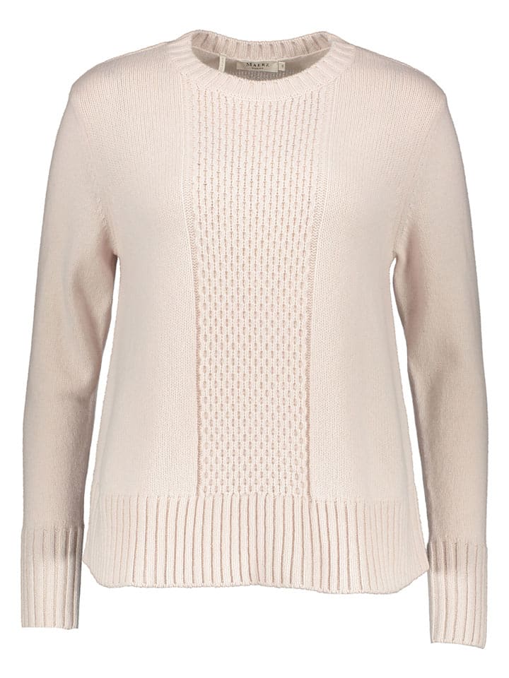 Maerz Muenchen Wollpullover in Creme - 36