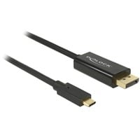 USB Adapterkabel, USB-C Stecker > DisplayPort Stecker schwarz, 3 Meter, 4K 60Hz
