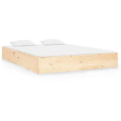 vidaXL Massivholzbett 120x190 cm