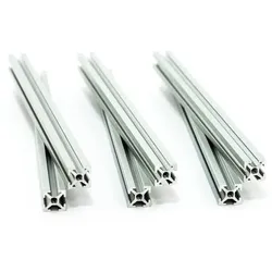 MakerBeam Aluminiumprofil, 10x10, klar eloxiert, silber - Länge: 150 mm - Stück: 6