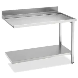 KBS Gastrotechnik Ablauftisch Breite 120cm mit Grundboden, Anbau rechts