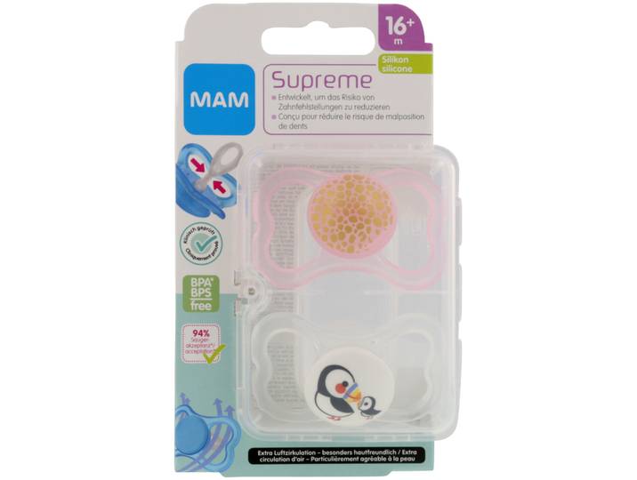 MAM Nuggi Supreme Silikon 16m 2 Stück