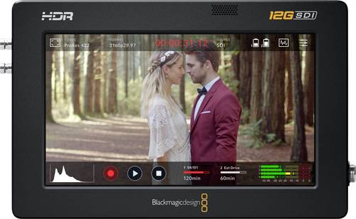 Blackmagic Design Videomonitor 12.7cm 5 Zoll Audio-Line-in, Audio-Line-out, HDMI, SDI