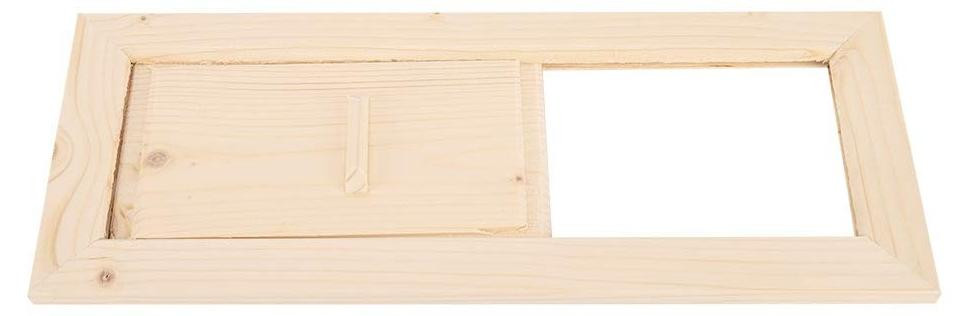 Merkloos Luchtventilatiepaneel van Hout voor Sauna