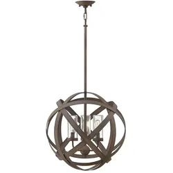 Außenleuchte Hängelampe Deckenlampe Metall-Bänder Vintage-Stil 5 Flammig IP44