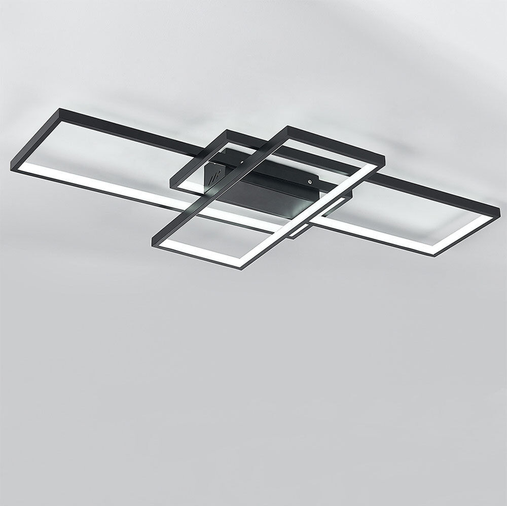 Ivy Bronx Bikari LED Flush Mount Black 10cm H X 110cm W X 110cm D