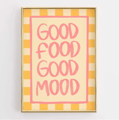 Inspire Picks Funny Retro Kitchen Wall Art Coffee Lover Quote Canvas Poster Decor 8 30x45cm Unframed