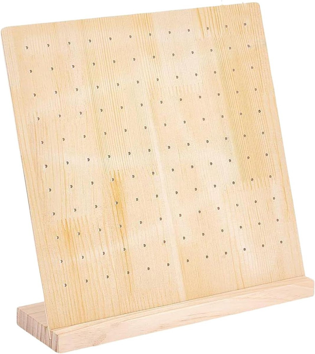 Pegboard Display Rek - Houten Display Stand voor het tonen van sieraden - Draagbaar en snel op te zetten