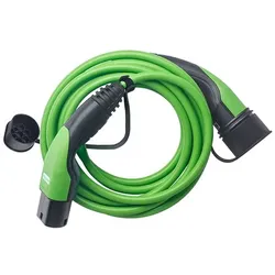 KEBA 124.086 Ladekabel 22kW/6m/Typ2-Typ2 glatt/Green Cable