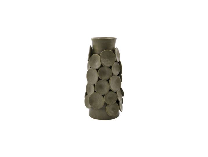 Vase en grès kaki 26,5 cm HDDot
