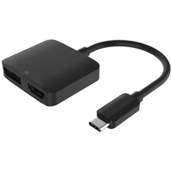 Cables Direct Cdl Usb-C-Hdmi & DP Adaptor (DisplayPort, HDMI), Video Adapter, Schwarz