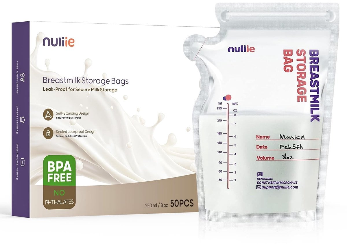 Solidchoice - 50 BPA-vrije borstvoedingsmelk bewaarzakken met gietopening
