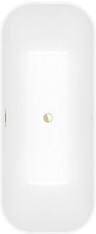Villeroy und Boch Finion Rechteck-Freistehwanne 177FIN7A2BCV4RW 170 x 70 cm, Schürze Colour on Demand, stone white, champagne