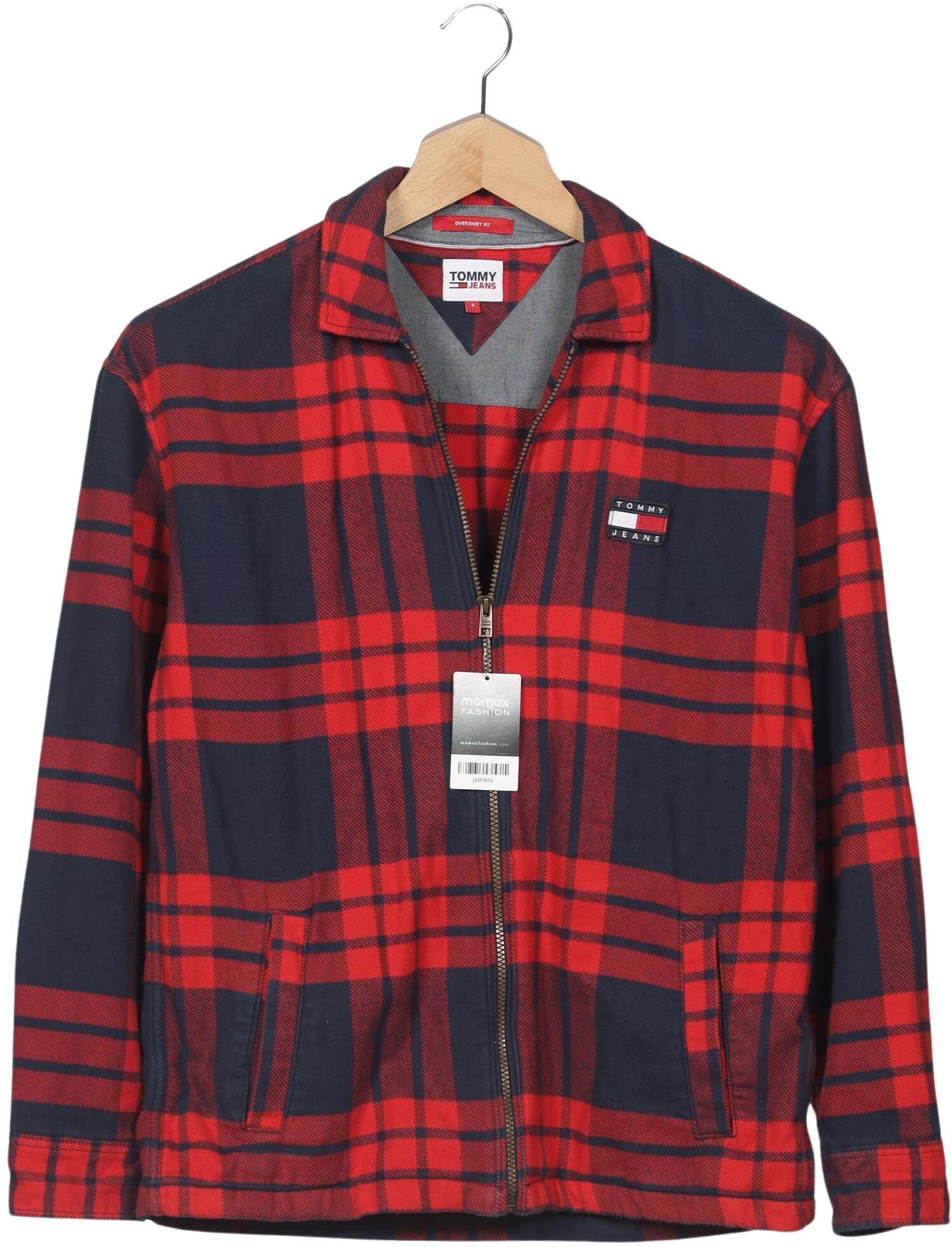 Tommy Jeans Herren Jacke, Mehrfarbig, Gr. S, Baumwolle - Second Hand