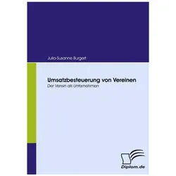 Umsatzbesteuerung von Vereinen, Fachbücher von Julia-Susanne Burgert