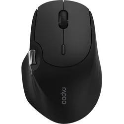 Rapoo Kabellose Multi-Mode-Maus "MT560", Schwarz Bluetooth, kabellos (Dongle), hochauflösender 4000 Dpi-Sensor, Bis zu 10 m Reichweite