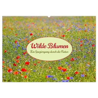 Wilde Blumen - ein Spaziergang durch die Natur (Wandkalender 2027 DIN A2 quer), CALVENDO Monatskalender
