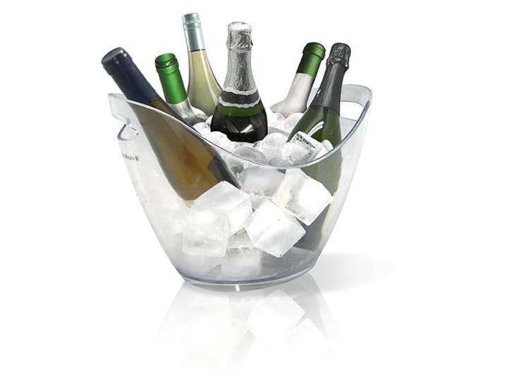 Vin Bouquet FIE 029 transparante champagnekoeler voor 6 flessen wijn cava champagne