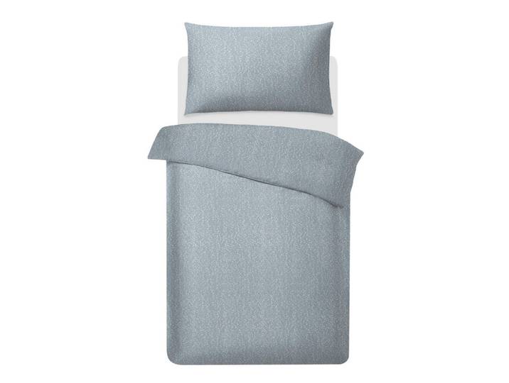 Ambiente Bettwäscheset, Graublau, Textil, Abstraktes, 160x210 cm, Heimtextilien, Bettwäsche, Bettwäsche, Satin Bettwäsche