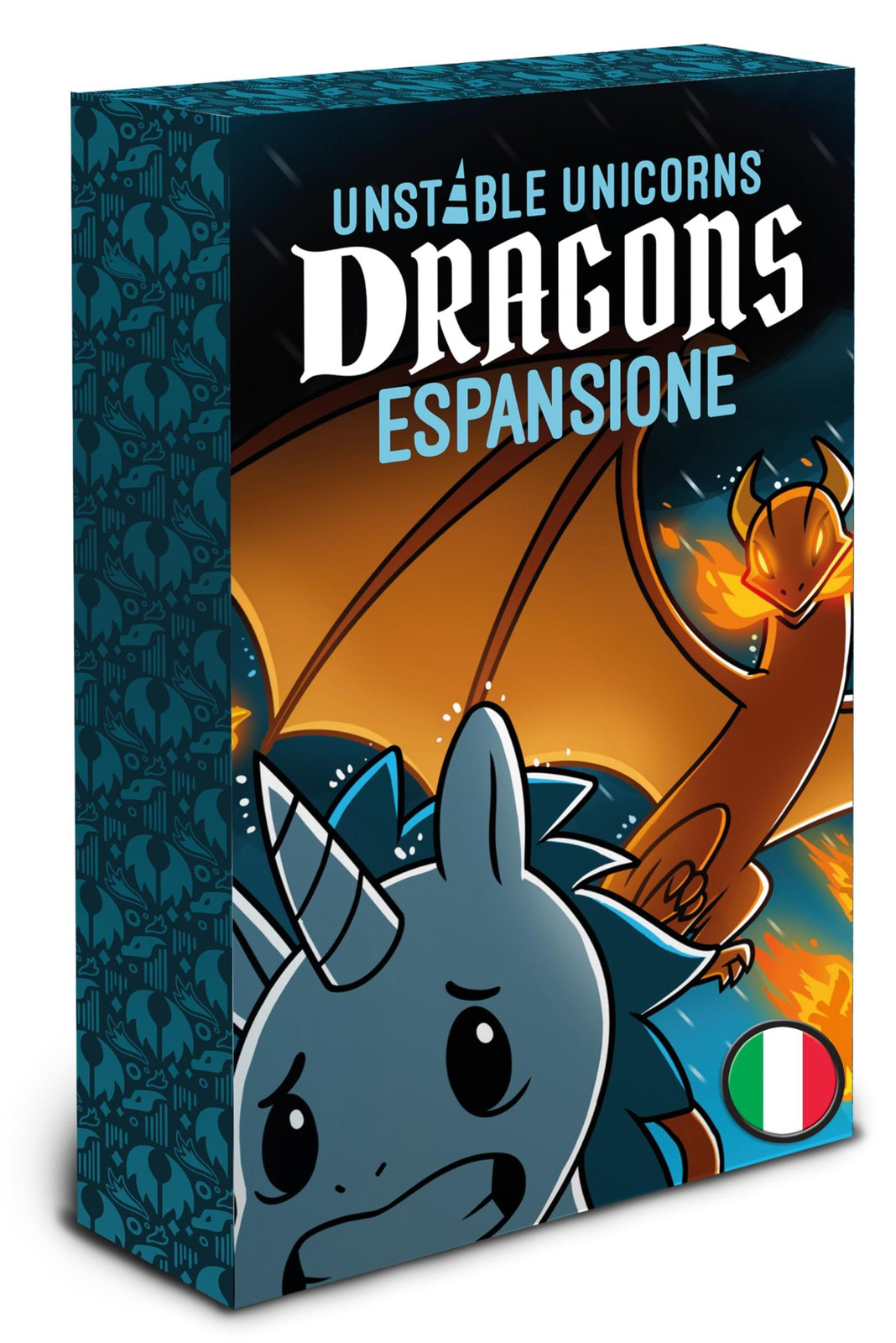 Asmodee Unstable Unicorns: Dragons uitbreidingsspel Italiaanse editie