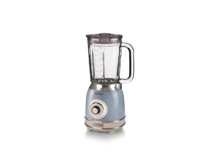 ARIETE Stabmixer Vintage , blau, Mixer, Mixen, Smoothies, Zerkleinern, Stabmixer