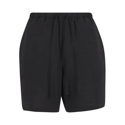 Shorts URBAN CLASSICS "Urban Classics Ladies Structured Shorts", Damen, Gr. L, US-Größen, schwarz, 100% Baumwolle, unifarben, normal, Hosen Shorts