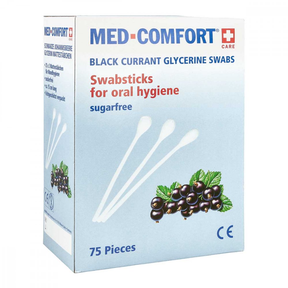 Dr. Junghans Medical GmbH Mundpflegestäbchen schwarze Johannisbeere 08809787