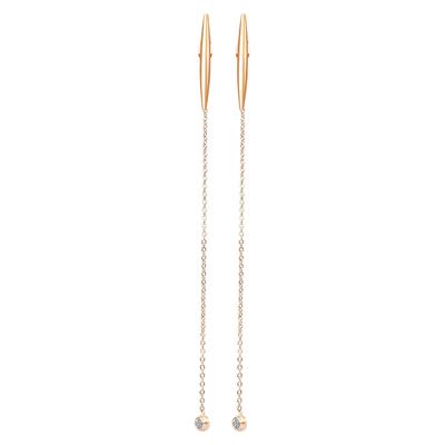 Paar Ohrhänger ADELIA´S "Ohrringe aus Edelstahl", Damen, Gr. Damen, Edelstahl, rosa (gold), Ohrringe, Perfekt als Geschenk zum Muttertag