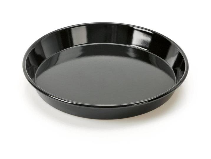 Pizzablech KAISER Pizzablech Delicious , schwarz, B:28cm Ø:28cm, Emaille, Backbleche, Pizzablech