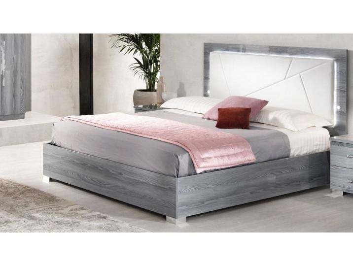 Xlmoebel Bett Luxus Bett aus Holz im italienischen Design (Bett, 1-tlg., Bett), Hergestellt in Europa