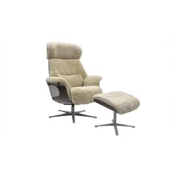 RELAXSESSEL TOSAR Beige Schaffell Relaxfunktion