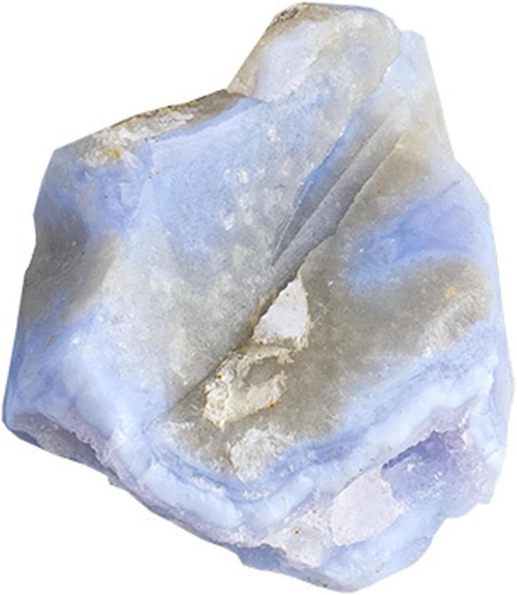 Blauwe Agaat Steen voor Creatieve Hobby Decoratie - 4-5 cm - Blauw